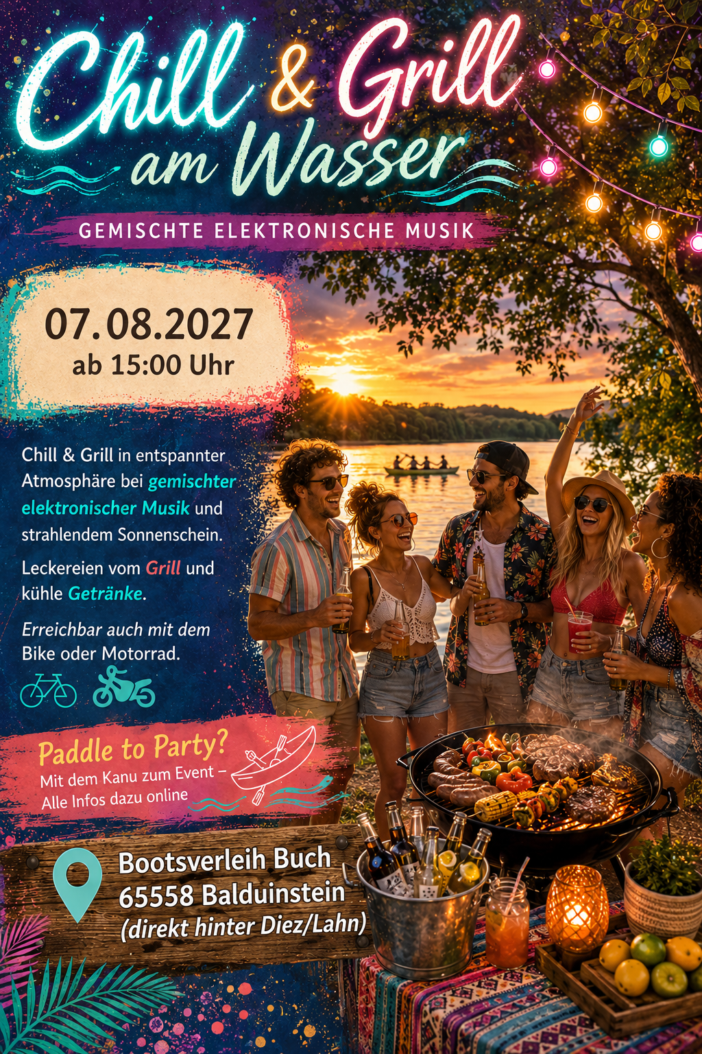 Chill & Grill – Elektronische Musik am Wasser